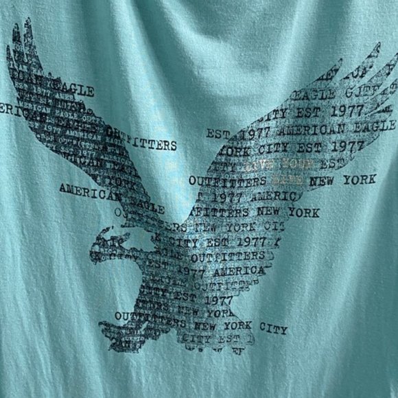 AEO Soft & Sexy T with Eagle - Light Blue - Picture 2 of 6
